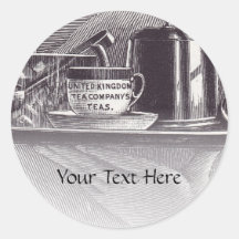 Vintage Tea Tray Stickers