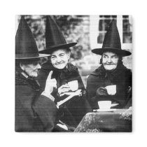 Vintage Tea Witch Magnet