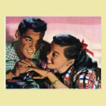 Vintage Teenagers, Love Romance, Promise Ring postcards