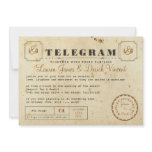 Vintage Telegram Invitation Postcard