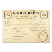 Vintage Telegram Mad Libs Response Card