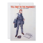 Vintage Tell that to the Marines Recruitment Personalized Invitations