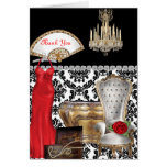 VINTAGE THANK YOU CARD for WOMENS BIRTHDAYS