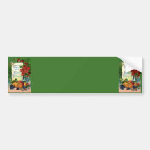 Vintage Thanksgiving Art Bumper Sticker