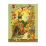 Vintage Thanksgiving Day Postcard