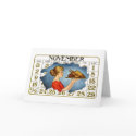 Vintage Thanksgiving Dinner Greeti... - Customised cards