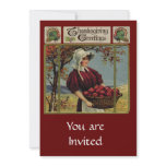 Vintage Thanksgiving Greetings invitations