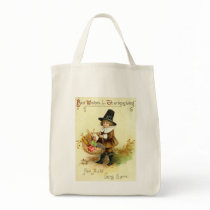 Vintage Thanksgiving Organic Tote Tote Bags
