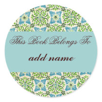 Vintage  "this book belongs to" sticker