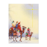 Vintage Three Wise Men Postcard