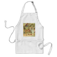 Vintage Thumbelina and Prince Wedding in Forest Aprons