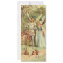 Vintage Thumbelina and Prince Wedding in Forest Custom Rack Card