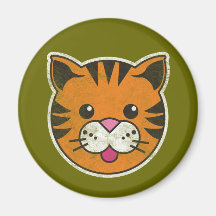 Vintage Tiger Refrigerator Magnets