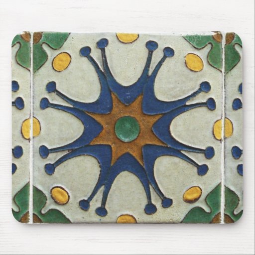 Vintage Tile Mouse Mat