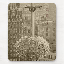 VINTAGE TIME SQUARE MOUSE PAD