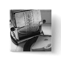 Vintage Toaster Kitchen Art Pinback