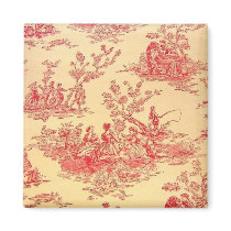 Vintage Toile  Wallpaper Magnet