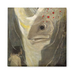 Vintage Tom Thumb Koi Pond Water Colour Painting