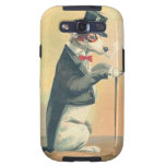 Vintage Top Hat Dog Galaxy SIII Cases