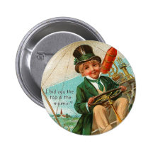 Vintage Top o' the Morning Button