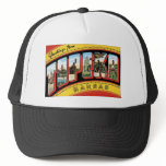 Vintage Topeka, Kansas Postcard hats