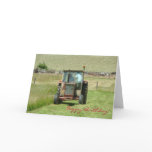 Vintage tractor birthday card