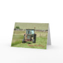 Vintage tractor birthday card