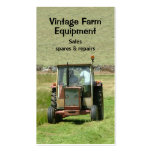 Vintage tractor business card