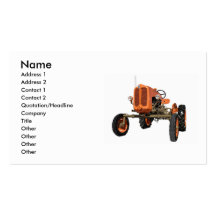 Vintage Tractor Business Card Template