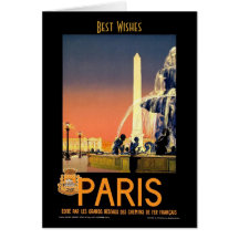 Vintage Travel Card Paris