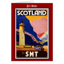 Vintage Travel Card Scotland by S.M.T