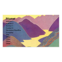 Vintage Travel, Family Picnic, Mountain Vacation Business Card Templates