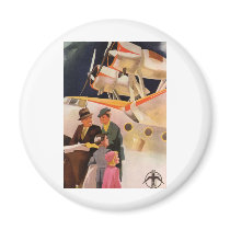 Vintage Travel Refrigerator Magnets