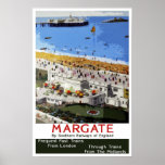 Vintage travel,Margate Poster
