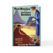 Vintage Travel -  New Mexico and Arizona Rockies Card