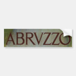Vintage Travel Poster, Abruzzo, Italy Bumper Stickers