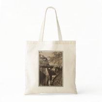 Vintage Travel Poster Ad Retro Prints Tote Bag