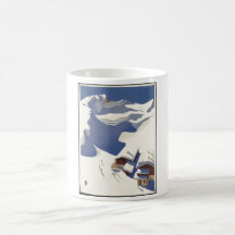 Vintage Travel Poster Ad Retro Prints Coffee Mugs
