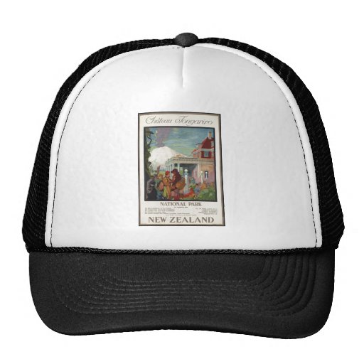 Vintage Travel Poster Ad Retro Prints Hat