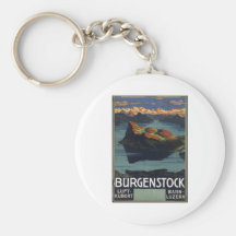 Vintage Travel Poster Ad Retro Prints Key Chains