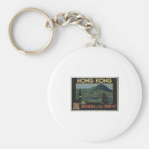 Vintage Travel Poster Ad Retro Prints Keychain