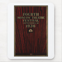 Vintage Travel Poster Ad Retro Prints Mousepad
