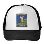 Vintage Travel Poster Ad Retro Prints Trucker Hat