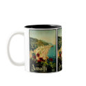Vintage Travel Poster, Amalfi, Italy mugs