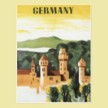 Vintage Travel Poster, Bavaria Castle, Germany postcards