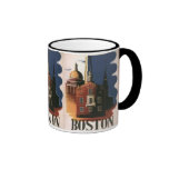 Vintage Travel Poster, Boston, Massachusetts Coffee Mug