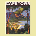 Vintage Travel Poster, Cape Town, South Africa postcards