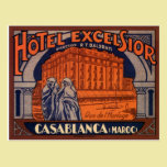 Vintage Travel Poster, Casablanca, Morocco, Africa postcards