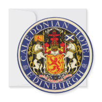 Vintage Travel Poster, Edinburgh, Scotland Custom Invitation