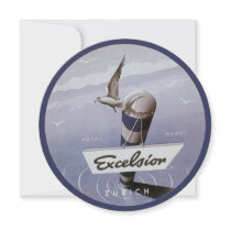 Vintage Travel Poster Excelsior Zurich Switzerland Personalized Announcements